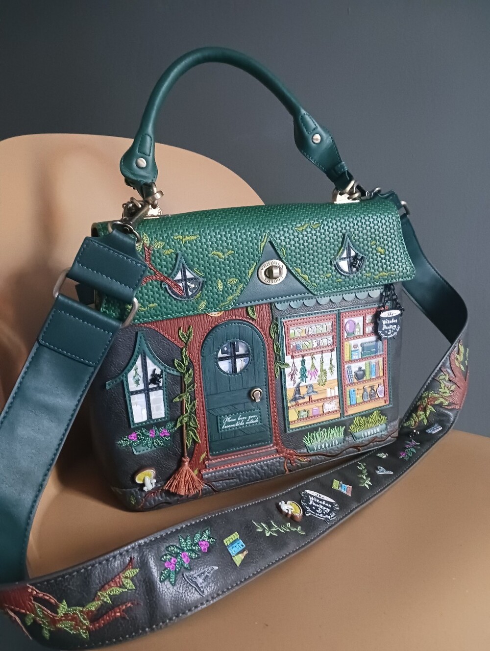 Vendula London The Witches Pantry Satchel Bag With Guitar Strap - Picture 2 of 15